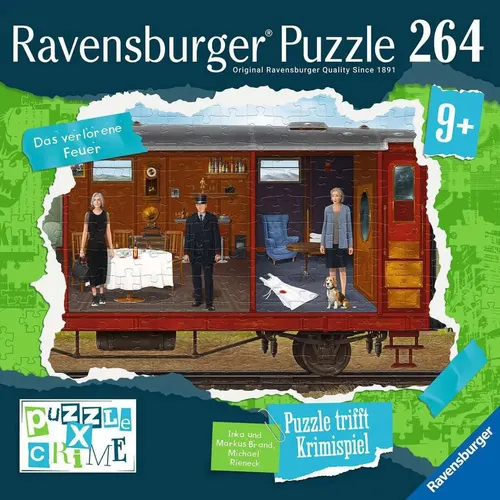 Puzzle X Crime: Das verlorene Feuer - 264 Teile, spannendes Krimi-Puzzle für Rätsel-Liebhaber und Puzzle-Fans