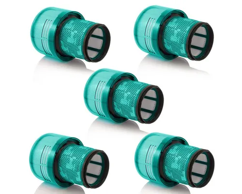 MidGard Saugfilter Ersatz-Filter für Dyson V12 Detect Slim Absolute (5 St) - Saugfilter für Dyson V12, optimiert die Reinigungsleistung durch effektive HEPA-Filterung und fördert ein gesundes Wohnklima, ideal für Allergiker.
