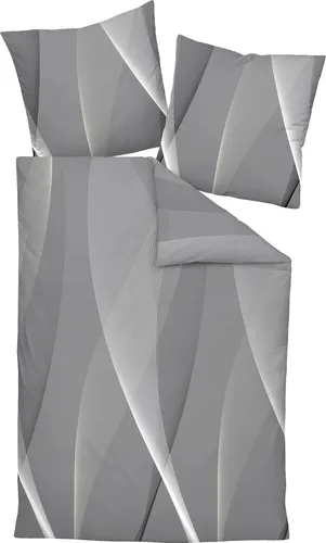 Janine Bettwäsche MILANO Mako-Satin 135x200 cm mit Kissen - Hochwertige Bettwäsche aus 100% Baumwolle im eleganten Mako-Satin Design. Pflegeleicht, atmungsaktiv und ideal für einen erholsamen Schlaf. Verleihen Sie Ihrem Schlafzimmer einen modernen Look!