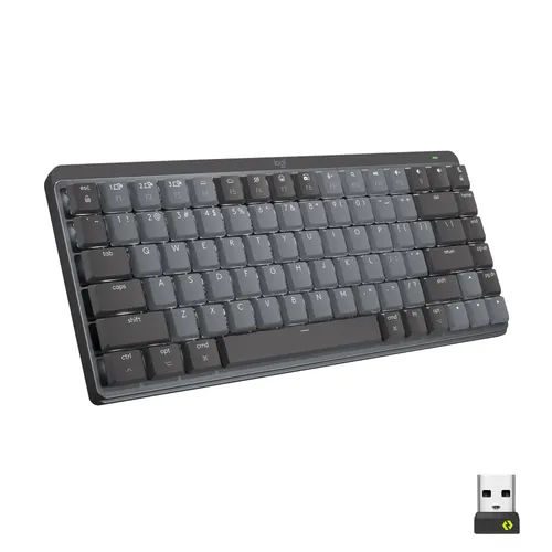 LOGITECH MX Mechanical Mini Wireless Keyboard - Kompakt und kabellos - Tastatur mit mechanischen Schaltern für präzises Tippen, ideal für minimalistische Arbeitsplätze und unterwegs.