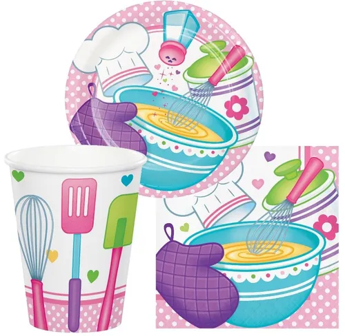 Produktbild Partydeko Set klein Chefkoch für 8 Kinder, Partydeko