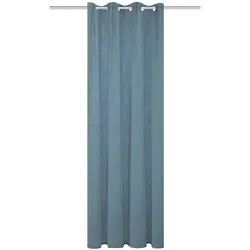 Home Basics SOFTY Ösenschal - Halbtransparenter Fertigschal mit Leinenstruktur - Fertiggardinen in unifarbenem Design, ideal für angenehme Lichtverhältnisse und pflegeleicht bei 30 °C. Verfügbar in verschiedenen Farben und Ausführungen.