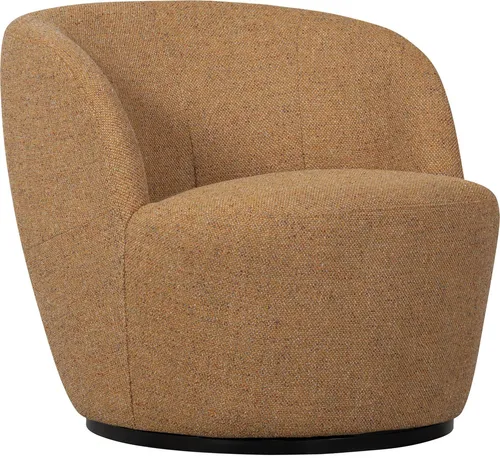 Drehsessel Serrra aus Melange-Stoff, Gelb von WOOOD