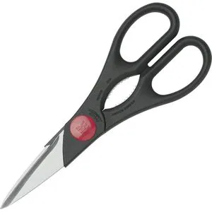 Zwilling Küchenschere Twin 20cm aus Edelstahl - Robuste Küchenschere aus rostfreiem Spezialstahl, spülmaschinenfest und ideal für Rechts- und Linkshänder. Mikroverzahnung für präzises Schneiden von härteren Materialien.