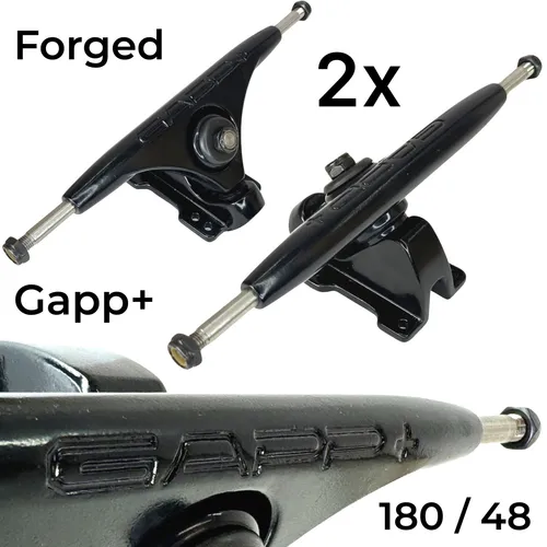 Gapp+ Longboard Drop Top Mount Trucks Achse 180mm 48° geschmiedet forged schwarz