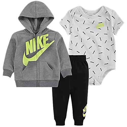 Nike Jungen Jdi Toss 3Pc Fz Set, Black, 0/3 Monate