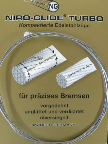 Bremsseil Niro Birnennippel 1,5 mm Ø, 2050 mm EVP