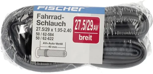 Fischer Fahrradschlauch (27,5/29 Zoll) 50-62/584/622 Autoventil schrumpf