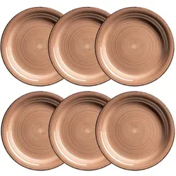 Mäser Dessertteller-Set LUMACA aus Steingut in beige von Mäser