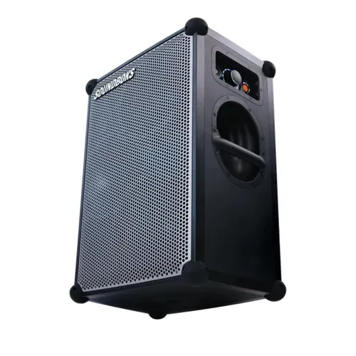 Soundboks 4. Generation Metallicgrau - Tragbarer Bluetooth-Lautsprecher - Erlebe erstklassigen Klang mit dem Soundboks 4 und dem limitierten Festival Kit: Zelt, Schlafsäcke und mehr für unvergessliche Events! 40 Stunden Akkulaufzeit und kraftvoller Bass.