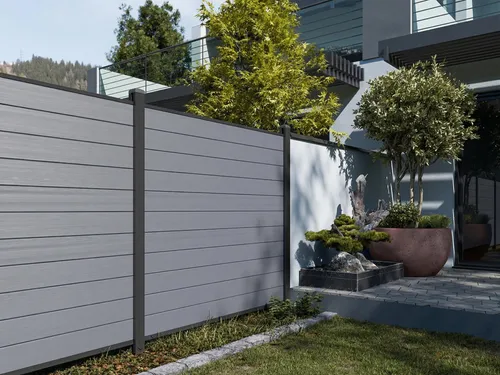 Belladoor Sichtschutzelement Bohlenset für WPC Steckzaunsystem Hellgrau - Hochwertiges Bohlenset für WPC-Steckzaunsystem in Hellgrau, besonders stabil und pflegeleicht. Individuell anpassbar für jeden Gartenstil – ideal für kreative Zaunlösungen.
