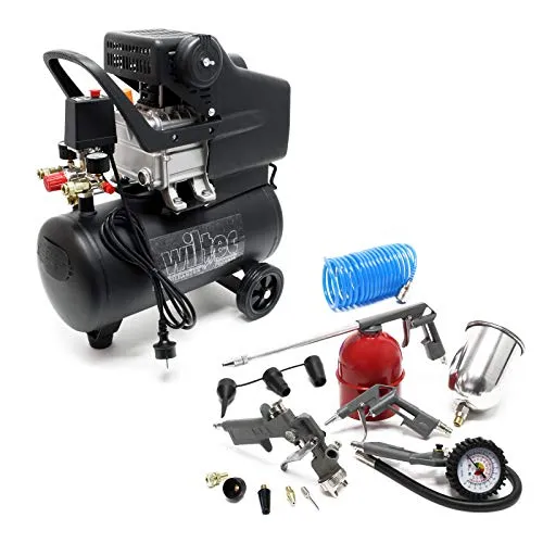 Kompressor 24 Liter Druckluftwerkzeug Set 13tlg