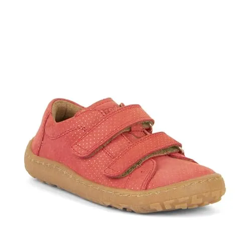 Froddo Barefoot Base Coral Größe EU 28 - Sneaker für Jungen, aus hochwertigem Leder für ein angenehmes Barfußgefühl und mit extra flexibler Laufsohle – perfekt für aktive Freizeitaktivitäten.