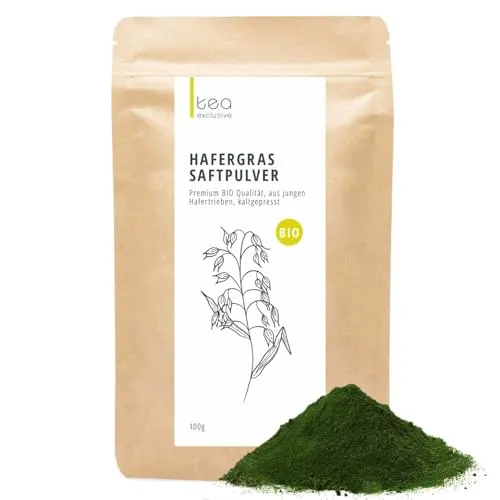 BIO Hafergras Saft Pulver 100g - Premium Qualität - Entdecken Sie unser hochwertiges BIO Hafergras Saft Pulver, aus frischen Hafertrieben gewonnen. Ideal für gesunde Smoothies und Bowls, mit geprüfter Qualität für Ihr Wohlbefinden.