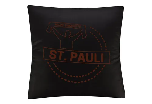 multifanshop Kissenbezug St. Pauli in schwarz von Multifanshop