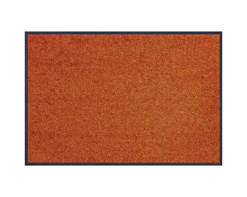 wash+dry by Kleen-Tex Fußmatte Trend Uni - Orange - Schmutzfangmatte, waschbar und rutschhemmend, ideal für In- und Outdoor. Strapazierfähig und pflegeleicht, perfekt für Eingangsbereiche.
