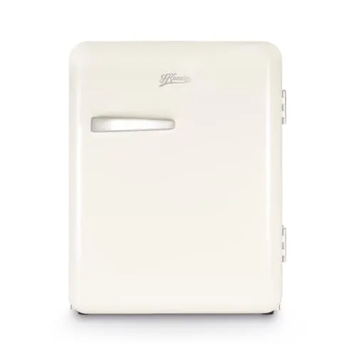 H.Koenig Mini Bar Vintage 31L Toad8 - Kompakter Kühlschrank im Retro-Stil - Mini-Kühlschrank für Lebensmittel und Getränke mit 31L Volumen, einstellbarer Temperatur von 6°-15°C und leisen 24dB. Ideal für kleine Räume und bietet stilvolles Vintage-Design.