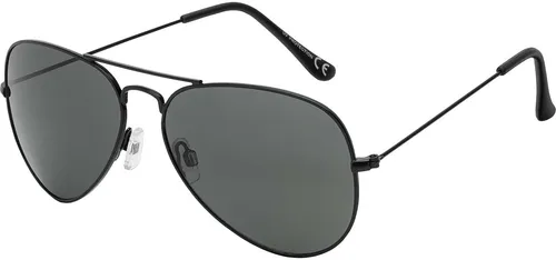 Sonnen Brille Designer Piloten Herren Sonnenbrille mit Kunstoffrahmen 30574 Schwarz Schwarz