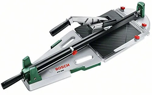 Bosch Fliesenschneider PTC 640 - 640mm Schnittlänge, präzises Schneiden von Fliesen bis 12mm Dicke, ideal für große Fliesen