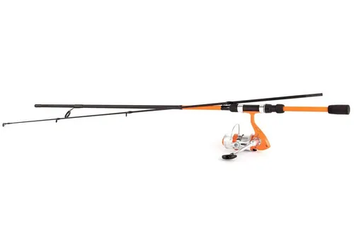 Dam Vibe Spinn-kombo Silber 1.80 m - Angelruten-Kombination für junge Angler, leicht und handlich mit schneller Aktion. Ideal als Urlaubsangelset, inklusive vorgespulter Spinnrolle für sofortigen Einsatz.