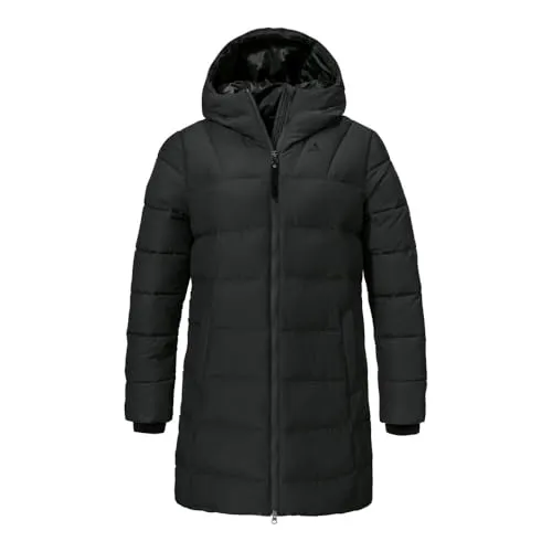 SCHÖFFEL Damen Parka Boslix WMS - Wärmender Parka für kalte Wintertage, wind- und wasserabweisend mit praktischen Features wie Smart Device Pocket und reflektierenden Designelementen.
