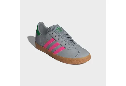 adidas Originals GAZELLE Sneaker schwarz 36 EU - Klassischer Lifestyle-Sneaker in Halo Silver, Lucid Pink und Green. Hochwertiges Leder und synthetische Materialien sorgen für Komfort und Stil. Ideal für den täglichen Gebrauch.