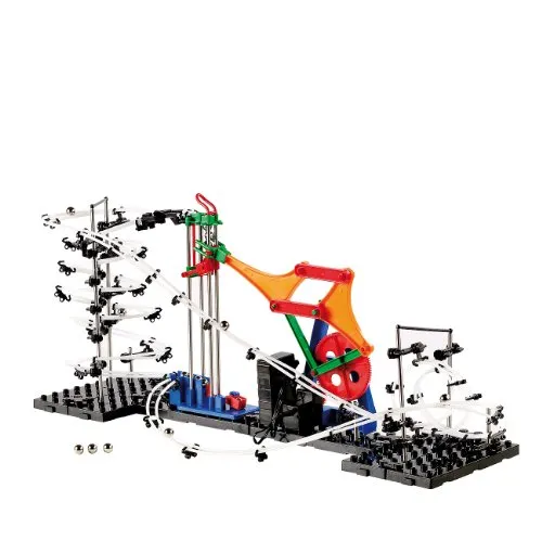 Playtastic Baukasten: Kugel-Achterbahn Schwierigkeitsstufe I, 226 Teile (Modellbau Bausatz, Profi Kugelbahn, Kinder Geschenkideen)