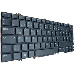 DEUTSCHE-Tastatur Keyboard Beleuchtung GR kompatibel für DEll LatituDE E5280