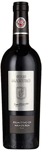 Cielo e Terra Primitivo di Manduria DOC Gran Maestro – Italienischer Rotwein aus Apulien – Vollmundig und trocken (1 x 0,75l)