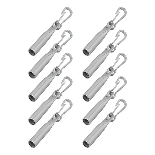 Seil Endverschluß Ø8 mm mit Simplexhaken - Set von 10 Stück