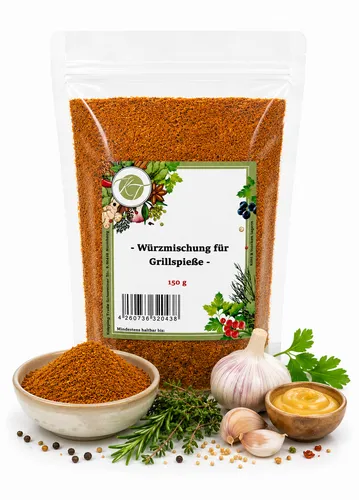 150g Würzmischung f. Grillspieße & Schaschlik Würzsalz f. Schaschlik Grillgewürz