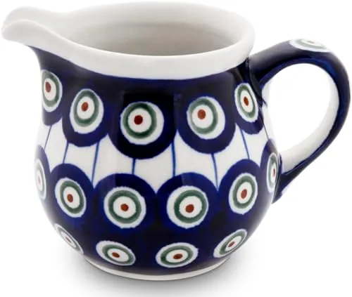 Bunzlauer Keramik Sahnekännchen 180 ml – Stilvolles Milchkännchen - Vielseitiges Milchkännchen für jeden Anlass: Ideal zum Servieren von Milch oder Sahne. Ergonomisches Design für tropffreies Ausgießen, spülmaschinenfest und langlebig – ein elegantes Must-have für jeden Tisch!