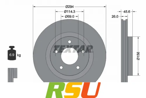 Textar Bremsscheibe PRO+ 92184405 - Hochwertige Bremsscheibe für optimale Bremsleistung, ideal für sicheres Fahren und verbesserte Sicherheit bei jedem Wetter. Kategorie: Bremsscheiben.