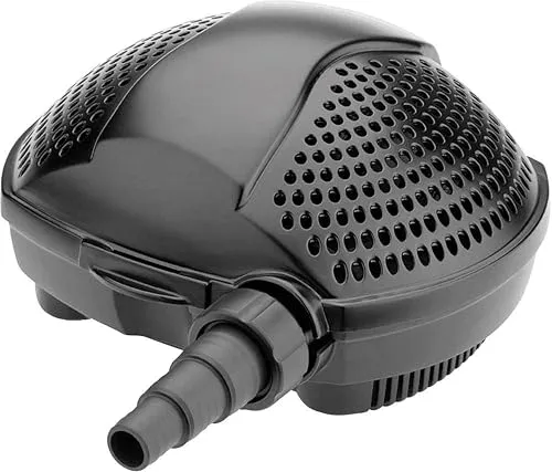 Pontec PondoMax Eco 17000 Filter- und Bachlaufpumpe - Energieeffiziente Teichpumpe mit 17000 l/h Förderleistung, ideal für Bachläufe und zur Filterspeisung. Fördert Grobschmutz bis 8 mm und schützt mit integriertem Thermoschutz.