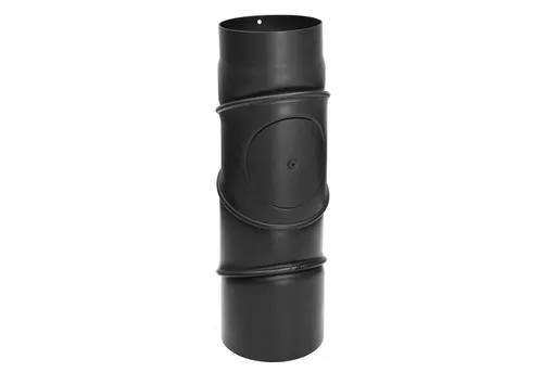 Raik Ofenrohr Rauchrohrbogen 180mm - Multibogen schwarz - Robustes und hitzeresistentes Ofenrohr für Kamine und Öfen. Die bereits eingebrannte Senotherm-Beschichtung sorgt für eine einfache Montage und hohe Temperaturbeständigkeit.