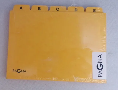 P041 - Pagna - Kartei-Leitregister A - Z - A6 quer, gelb 25 Tlg - NEU