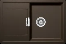 Schock Mono D-100-FB Granitspüle mit Ablauffernbedienung - Sanitäranlagen & Zubehör, hochwertige Cristadur-Oberfläche für Langlebigkeit und einfache Reinigung, ideal für moderne Küchen