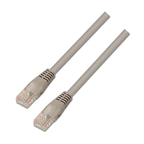 AISENS A135 – 0267 – Netzwerkkabel (2 m, frei von halogenos Brauseschlauch RJ45, 10/100/1000 Mbit/s, Switch/Router/Modem/Patchpanel/Patchfeld/Access Point/Champs-) grau