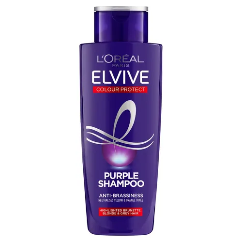 Elvive Colour Protect Anti-Brassiness Purple Shampoo for Coloured Hair 200ml
