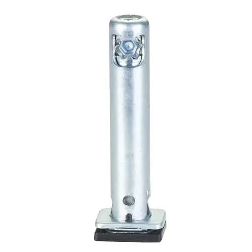 SOTECH Sockel-Höhenversteller (Höhe 52 mm Durchmesser Ø 12 mm Bohrtiefe 62 mm Tragkraft 300 kg) verstellbar +25 mm mit Bodengleiter zum Einbohren in Wangen und Schrankseiten