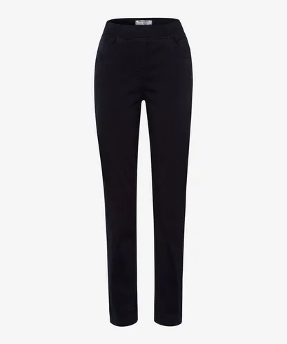 RAPHAELA by BRAX Relaxhose blau 21 - Stoffhose in Navy, gefertigt aus 86% Baumwolle für hohen Tragekomfort und Flexibilität, ideal für entspannte Freizeitlooks.