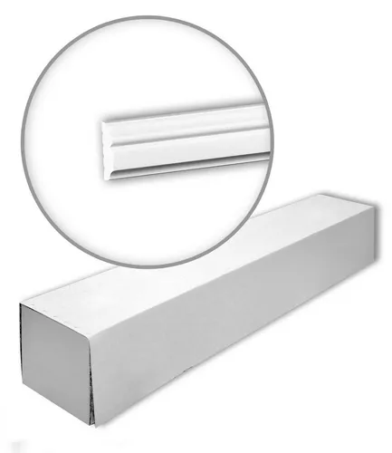 Profhome 651323 Wand- und Friesleisten Set | 60 m Zierleisten - Hochwertige weiße Wand- und Friesleisten aus extrudiertem Polystyrol, ideal für Innen- und Außenbereich, zeitgenössisches Design, 30 Stück für einfache Montage und ansprechende Raumgestaltung.