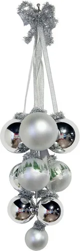 Weihnachtsbaumschmuck Silber von Krebs Glas Lauscha