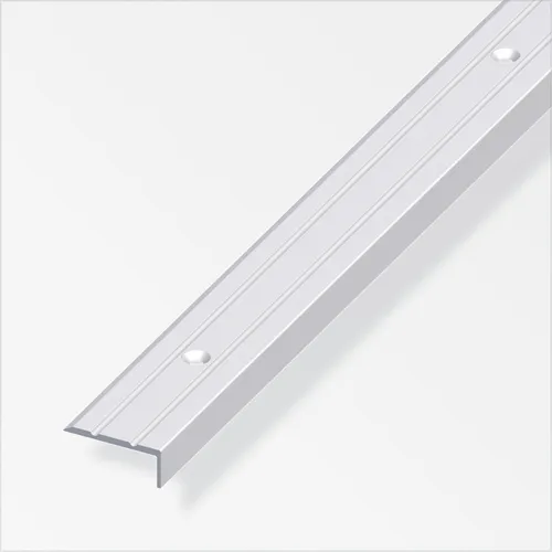 alfer Abschlussprofil 1 m, 25 x 10 mm Aluminium eloxiert silber