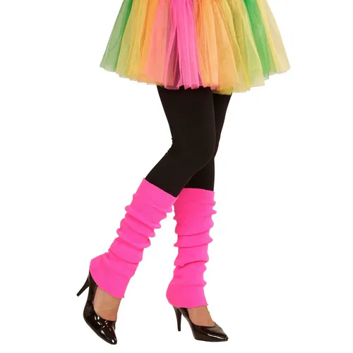 Beinstulpen neonfarben leuchtende Stulpen 80er für Mottoparty und Karneval