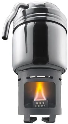 Esbit Edelstahl Kaffeekocher - Kaffee- & Teefilter, kompakt und ideal für unterwegs, sorgt für ungetrübten Kaffeegenuss mit feinem Filter und platzsparendem Design.