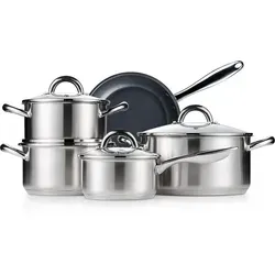 Stalgast Kochgeschirr-Set 9-teilig aus Edelstahl