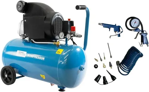 Güde Druckluft Kompressor 301/10/50 - leistungsstarker 1,85 kW Kompressor - Kompressoren mit max. Betriebsdruck von 10 Bar, ideal für Werkstätten und Heimwerkerprojekte.