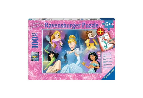 Ravensburger Puzzle Bezaubernde Prinzessinnen Kinderpuzzle (100 Teile) - Disney, 100 Puzzleteile