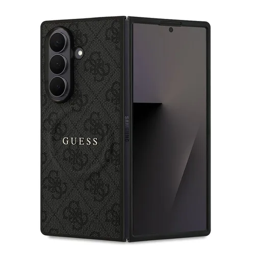 GUESS Handyhülle für Galaxy Z Fold7 - MagSafe, Schwarz - Handyhülle aus strapazierfähigem Material, perfekt für Galaxy Z Fold7. Mit MagSafe-Funktion für schnelles Laden und elegantem Guess-Design schützt sie vor Stößen und Kratzern.
